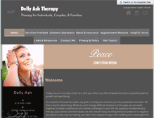 Tablet Screenshot of dellyashtherapy.com